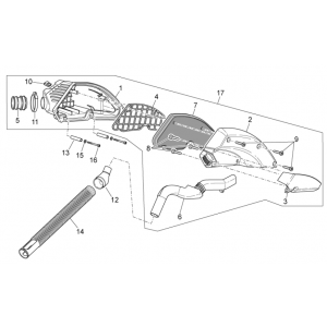 Luchtfilter versie injectie Aprilia SR 50 LC (injectie en carburateur) 2004-2009