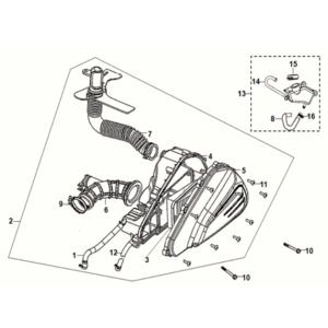 Air cleaner Sym Jet 14 125I LC E5 2021-2024