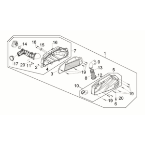 Air cleaner Sym Joymax Z 125i E5 2022