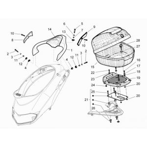 Achterdrager Piaggio Liberty 4-takt
