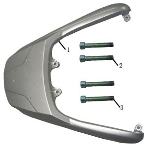 Achterdrager China Touring rood