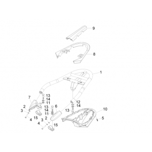 Achterdrager Piaggio Beverly 500 Euro 3 2007-2012