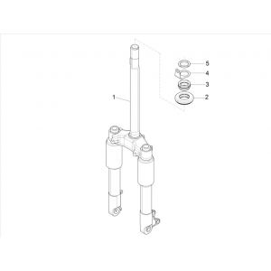 Voorvork - Balhoofdset Piaggo Zip 50 4-takt IGET 3V Euro 5