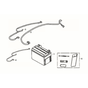 Battery - tool box Sym Fiddle IV 125i AC CBS E5 2020-2021