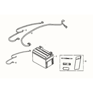 Battery - tool box Sym Fiddle IV 125i LC ABS E5 2020-2021