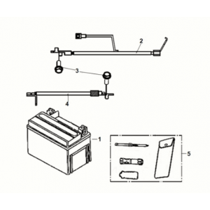 Battery - tool box Sym Symphony ST 50 E5