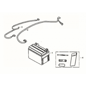 Battery - tool box Sym X-Pro 50 E5