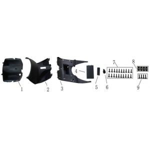 Beenschild - Treeplank China Fly zwart