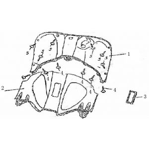 Beenschild Eagle-Wing Torino wit