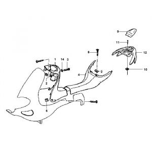 Beenschild Gilera Runner 50 2-takt LC 1998-2005