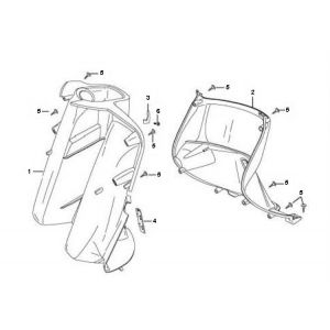 Beenschild Peugeot V-Clic 50 4-takt AC