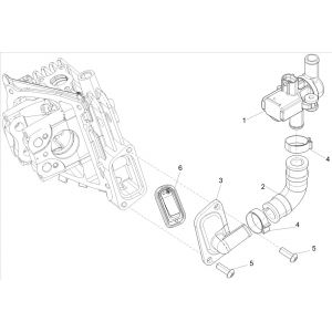 Secundaire luchttoevoer Vespa Sprint 50 4-takt IGET 3V Euro 5