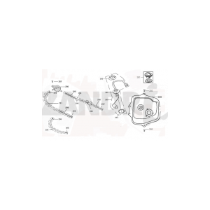 Benzinetank - Tankvlotter - Vacuümkraan Santini Capri 125 wit