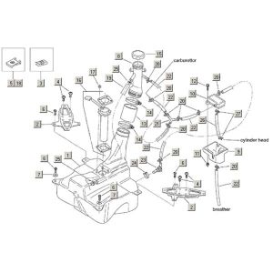 Benzinetank Aprilia Habana 2-takt (Morini motor) 1999-2004
