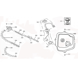 Benzinetank - Tankvlotter - Vacuümkraan China VX-S / Riva Sport