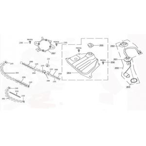 Benzinetank - Tankvlotter - Vacuümkraan Edwards Tomorrow Legend wit