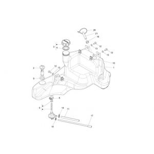 Benzinetank - Tankvlotter - Vacuümkraan Piaggio Zip 2000 4-takt AC