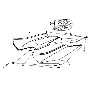 Motorschermen Sym Orbit II (R010CA) red