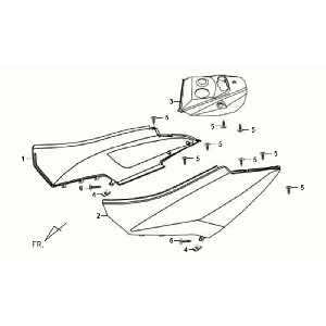 Motorschermen Sym Orbit White WH8018P