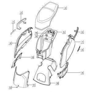 Kappen - Beplating achterzijde Niu glans zwart N1S