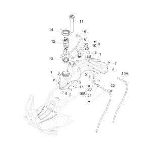 Brandstoftank GTS 125 IE