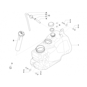 Benzinetank - Tankvlotter - Benzinepomp Piaggio MP3 500 LT Business 2014-2016