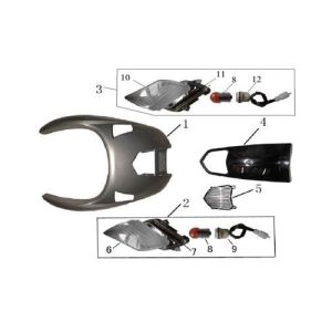 Voorkap - Knipperlichten voorzijde BTC Bellagio (12 inch) 20 creme