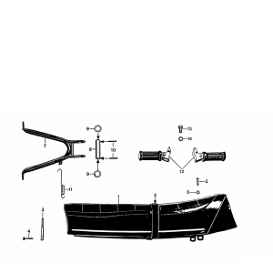 Zadel Zundapp KS 50 530-010, 500 en 510