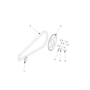 Ketting - Achtertandwiel -Voortandwiel  Bye-Bike