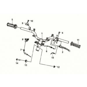 Cable - switch - handle lever Sym Fiddle III 50 E3