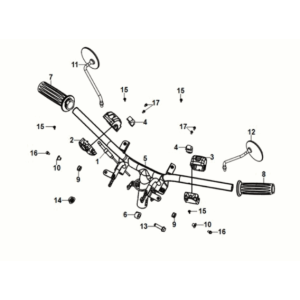 Cable - switch - handle lever Sym Fiddle IV 125i AC CBS E5 2020-2021