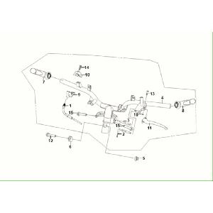 Stuur - Handvatten - Remhevel -Gaskabel Sym Fiddle ll Euro 5