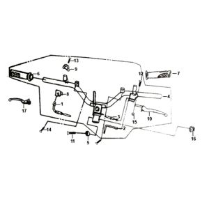 Cable switch handle leverSym Orbit II 125i E4