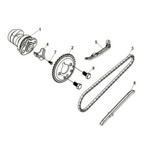 Cam shaft-cyl. head L.side cover Sym Symphony ST 125I LC E5