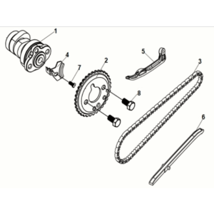 Cam shaft-cyl head L. side cover Sym Jet 14 125I LC E5 2021-2024