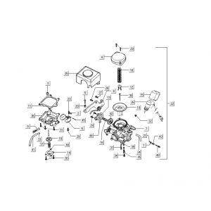 Carburateur - Choke Kymco Sento 50 4-takt Spring Wit