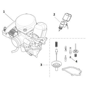 Carburateur - Choke  - Revisieset China GY6 Euro 2 ←2018 1