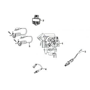 Carburateur/ ECU Unit Sym XPRO 50 4-takt AC Euro 4