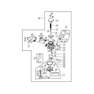 Carburateur Kymco Delivery 4-takt wit