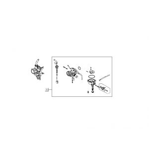 Carburateur Kymco Nexxon 50 4-takt donkergrijs