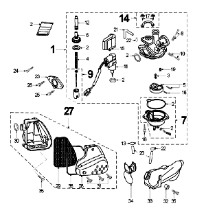 Carburateur Peugeot Vivacity Blauw