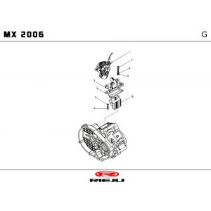 Carburateur Rieju MX blauw 2010 2-takt