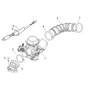 Carburateur Vespa S 50 4-takt 2V 25km/u