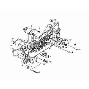 Carter - Startmotor Sym Mio 50i