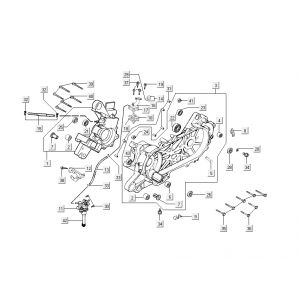 Carter - Oliepomp - Inlaatspruitstuk Kymco Grand Dink 2-takt Zilver