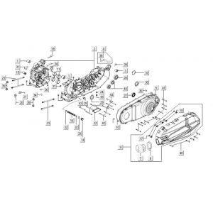 Carter - Carterdeksel Kymco Downtown 300i wit