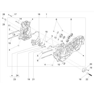 Carter Piaggio Liberty 125 IGET 3V IE ABS Euro 4 2015-2019