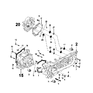 Carter Peugeot Speedfight 4 50 4-takt AC Roodzwart