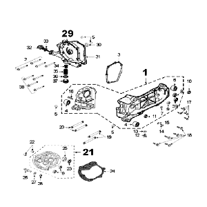 Carter Peugeot V-Clic 50 4-takt AC Wit