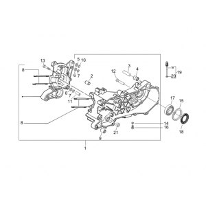 Carter Piaggio Zip 50 SP 2-takt LC 2006-2013